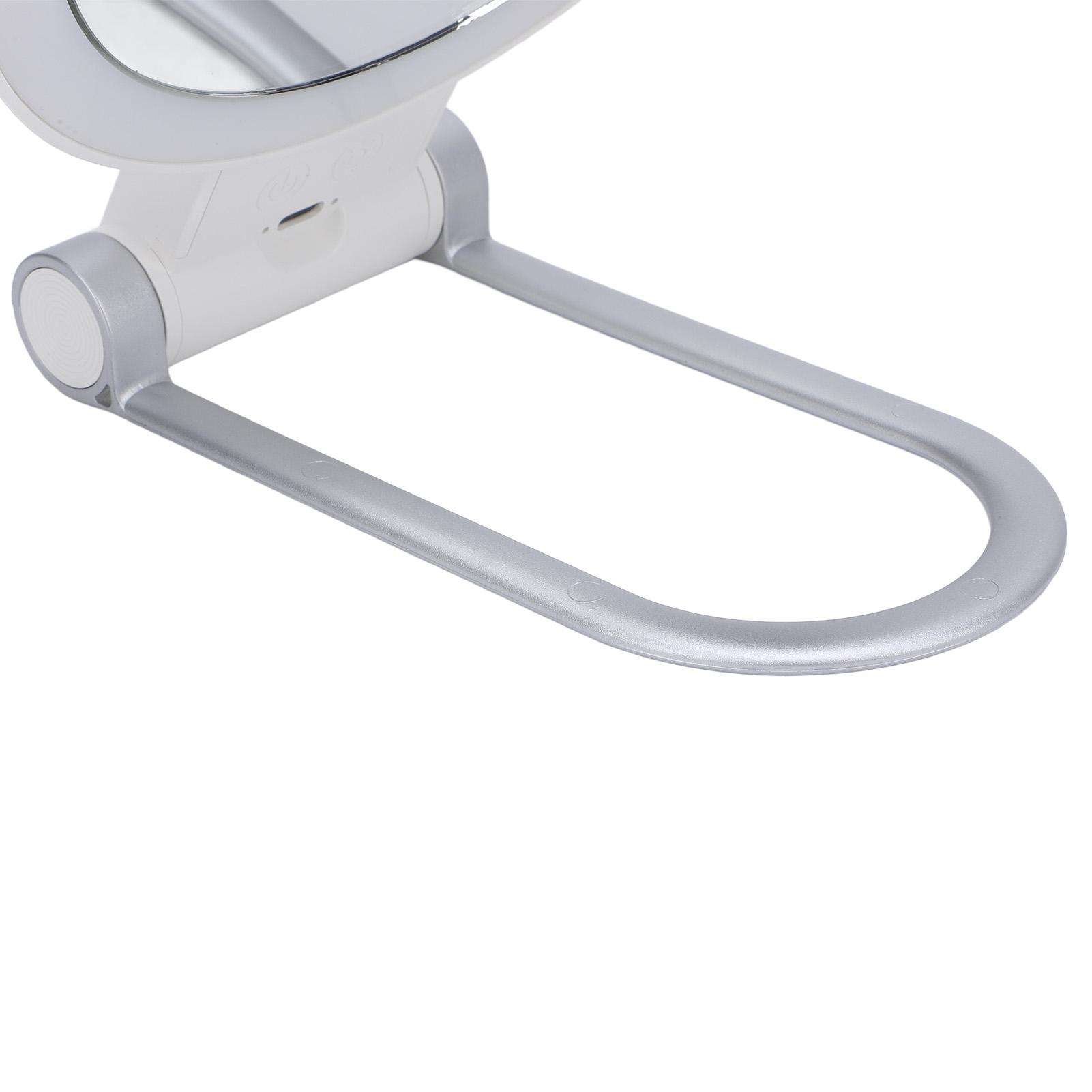 

Двустороннее светодиодное зеркало для макияжа 3000K 5500K 8000K с бесступенчатой регулировкой яркости 1x 10x увеличительное зеркало с