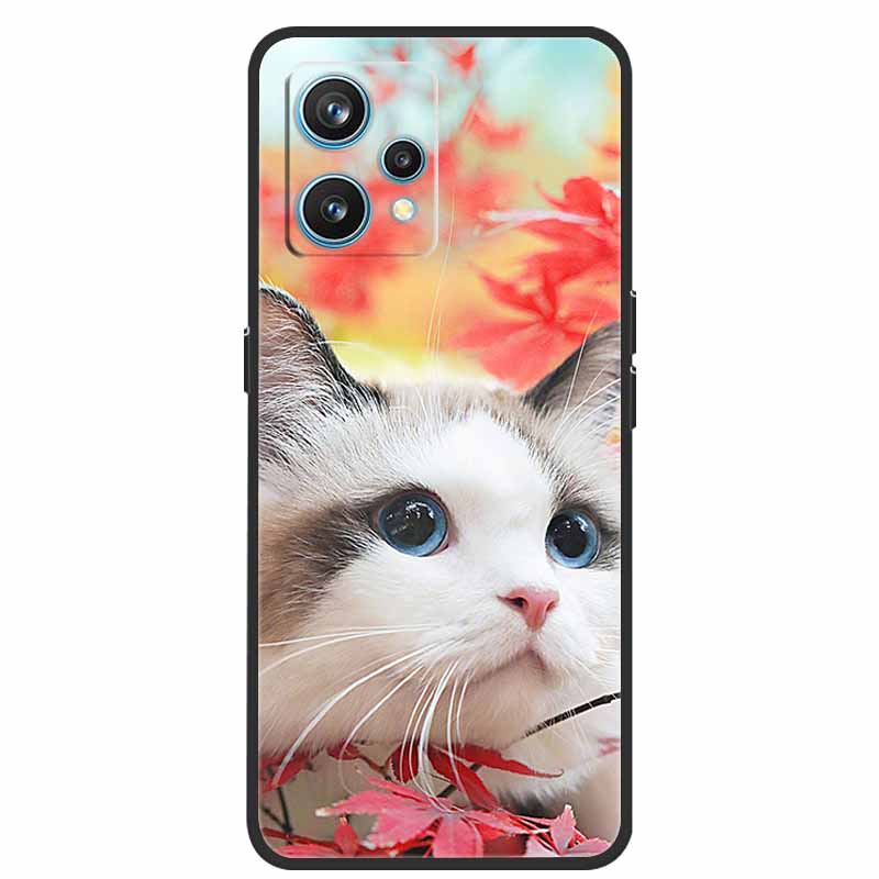 For Realme 9 Case RMX3521 Shockproof Soft silicone TPU Back Cover For Realme9 4G Phone Cases Realme 9 6.4 inch Cute Cartoon Bag