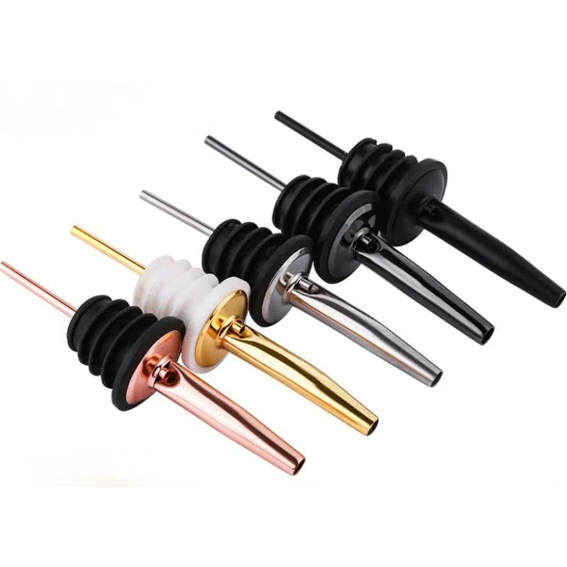 1 Stück Weinpusher aus Edelstahl, Rotwein-Ausgießer, Ölausgießer, Weindispenser, Weinstopfen mehrfarbig