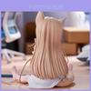 Cute Sitting Girl Figure With Pvc Material For Collectors Gift And Home Decor