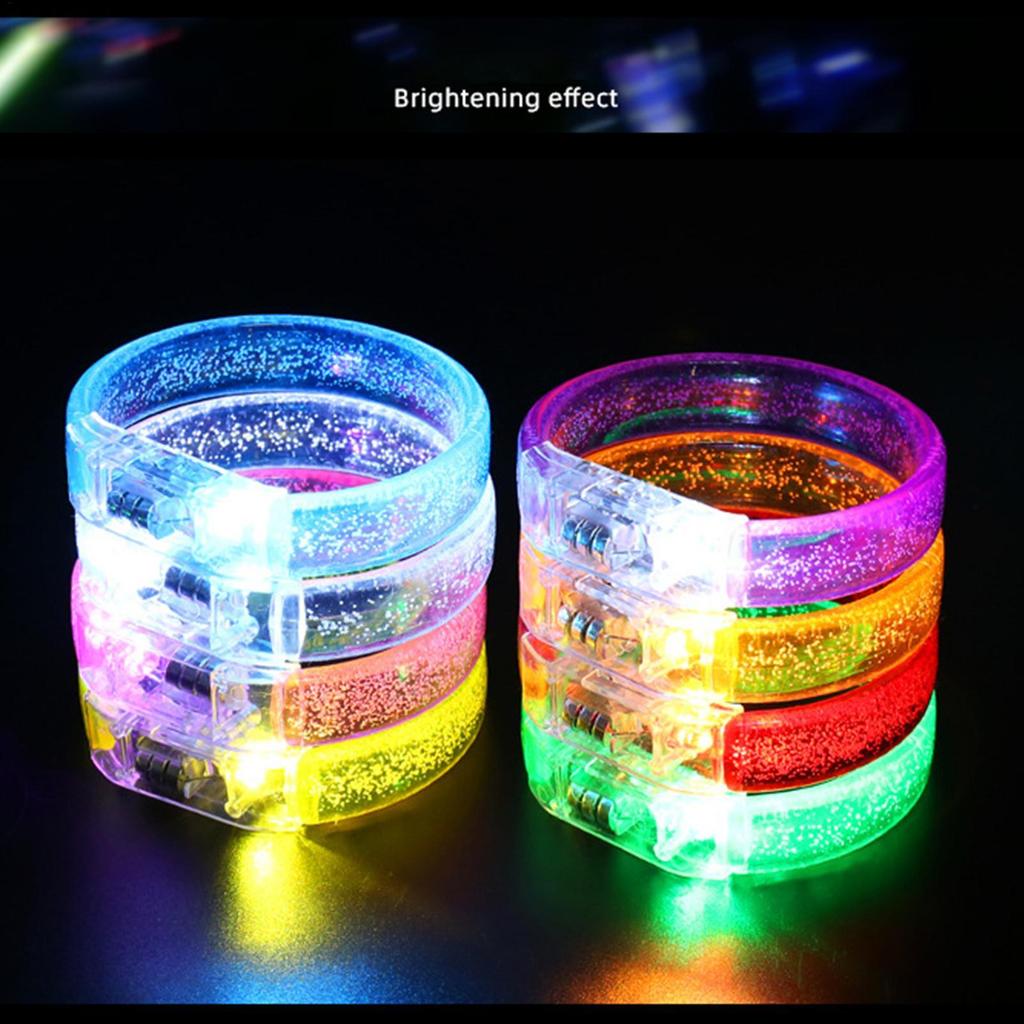 Flashing LED Wristband Multicolor Luminescent Bracelet for Party Concert Festival Waterproof Reusable Lighting Supplie