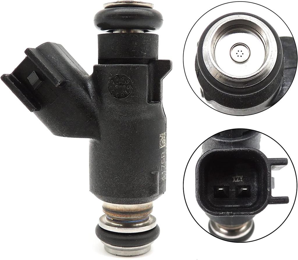 GERMBAN 27709-06A 2pcs Fuel Injector 6 Hole Replacement for 2006-2015 Harley Davidson Motorcycle 25 Degree 27625-06 R2025DEG