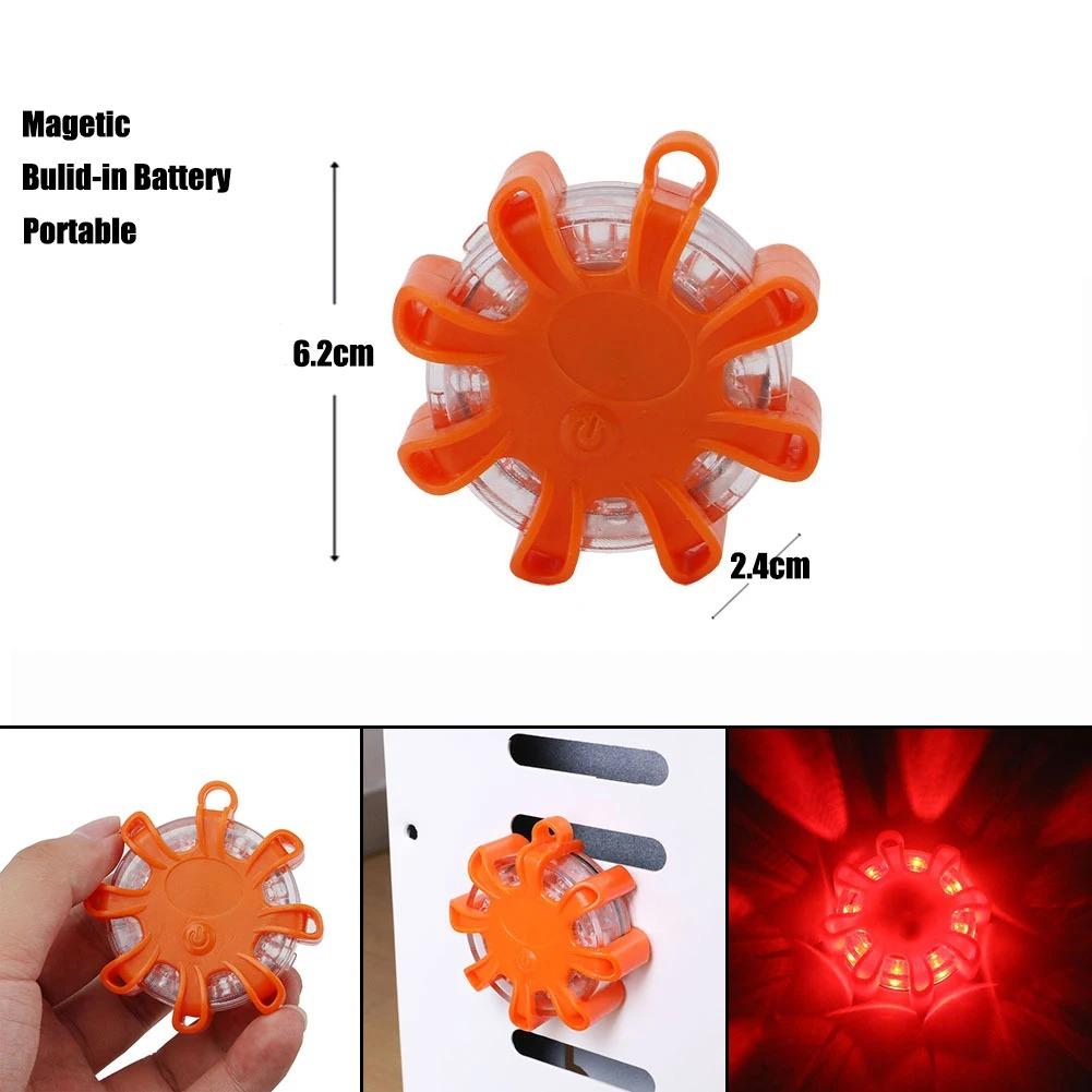

1 Pcs Car Road Emergency Warning LED Strobe Light Safety Light Magnetic Flashlight Rescue Light Beacon Lamp for Vehicle