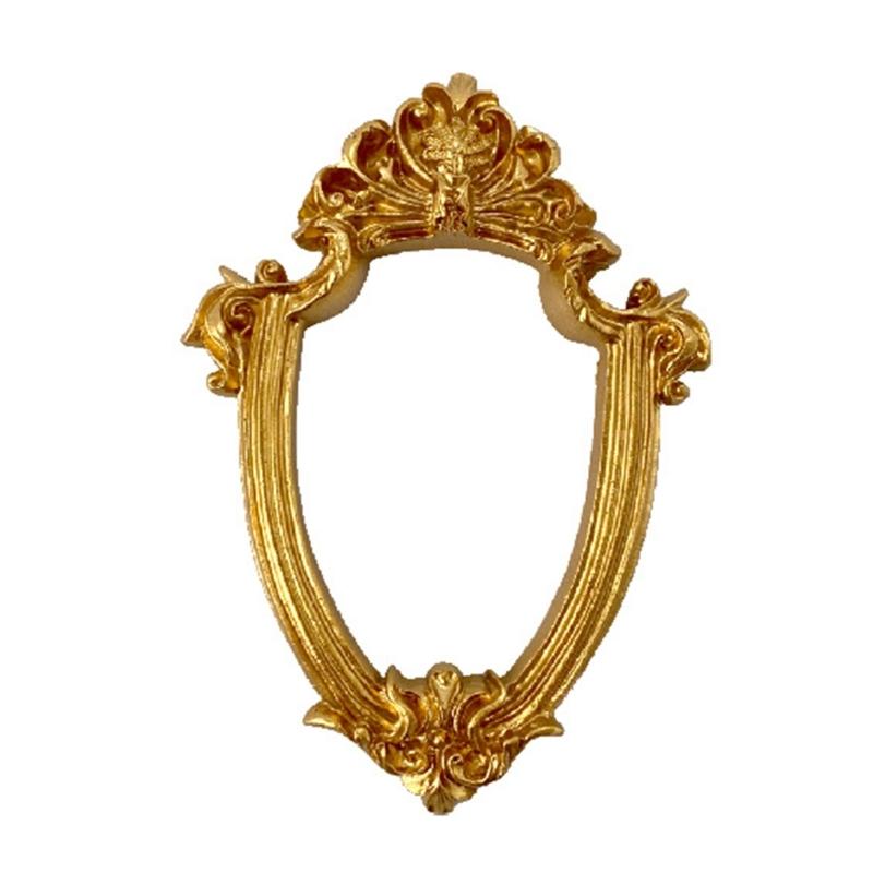 Small Antique Resin Picture Frame Victorian Rectangular Oval Jewelry Display Photo Frame for Weddings Party Decors