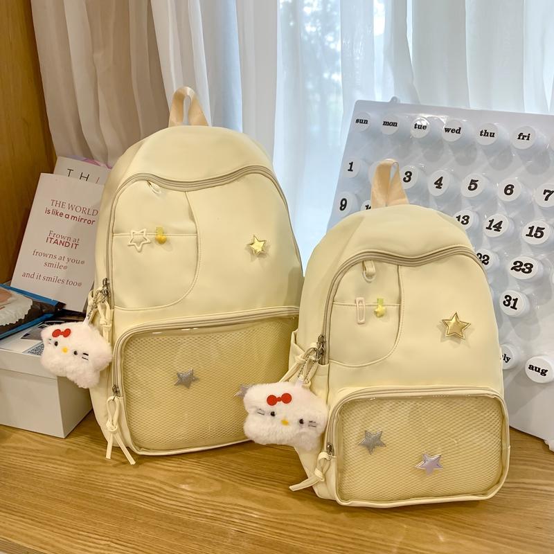 Transparent Large Capacity Student School Bag College Style Women's Backpack