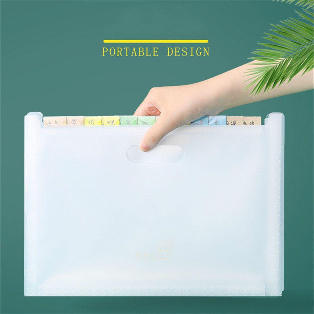 Paper Organizer A4 File Folder Organ Bag Expanding File Folder Document Organizer Desk File Folder