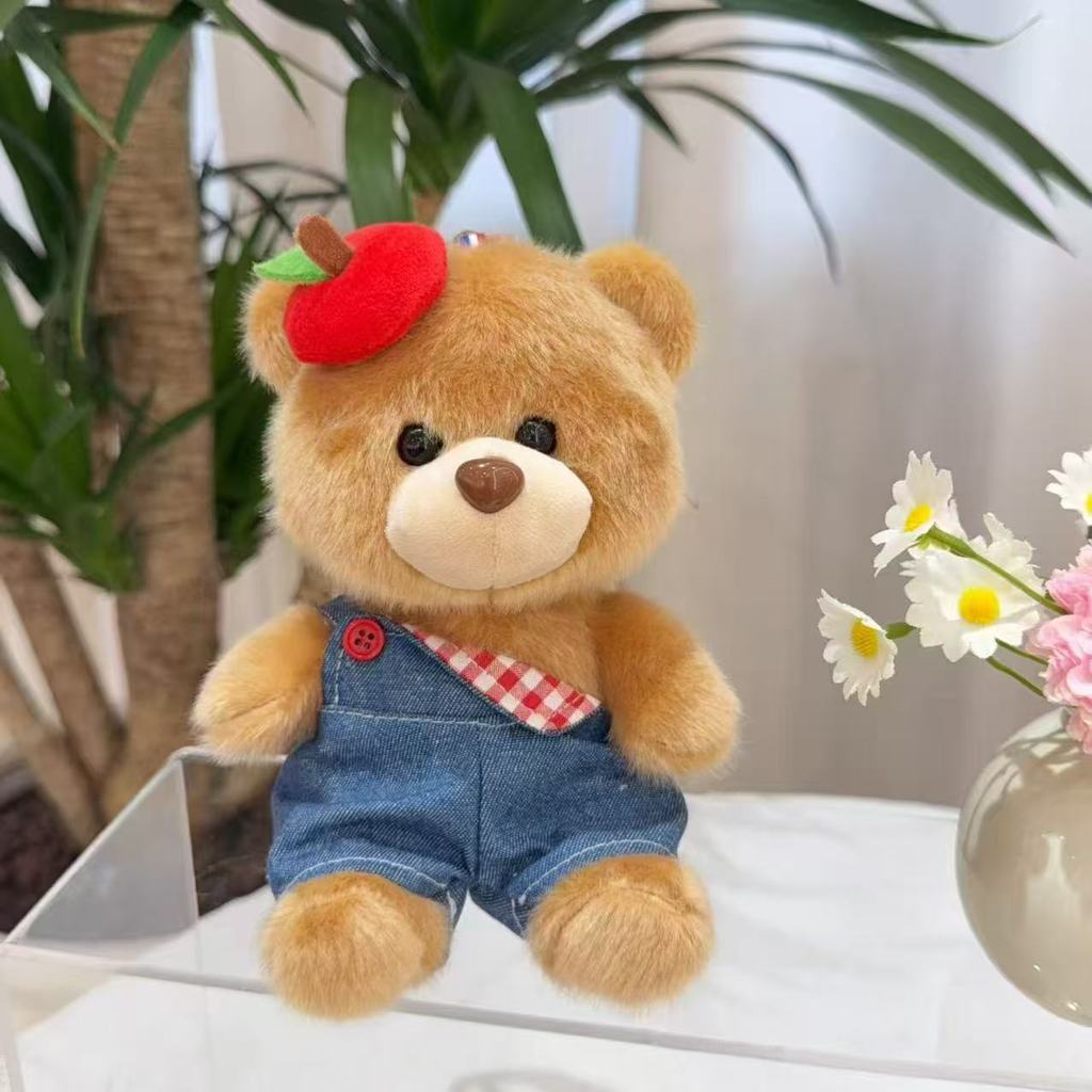 Plush Bear Keychain Cute Chef Bear Cartoon Toy For Kids And Teens