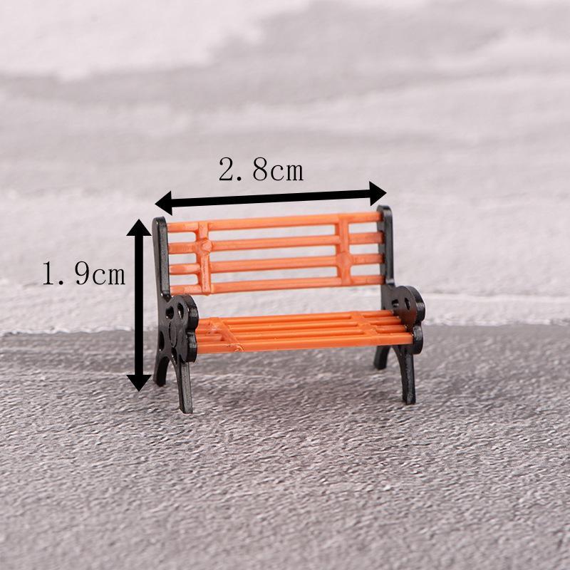 Miniature Panche Sedie Figure Artigianato in PVC Decorazioni Mini Giardino Paesaggi Micro Accessori Casa delle Bambole Fai da Te