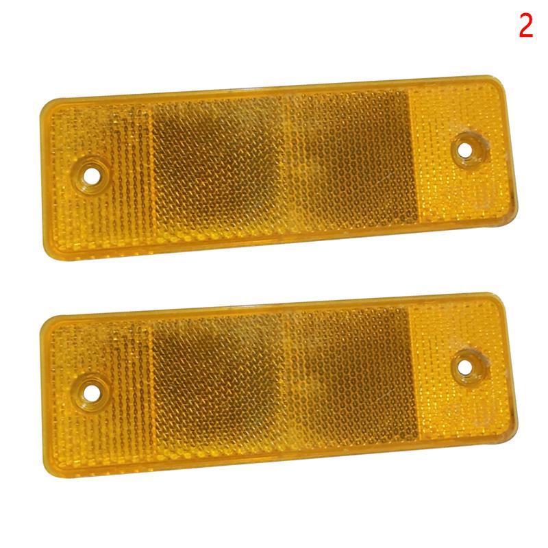 

2X Красные прямоугольные отражатели с сертификатом E для прицепов и караванов