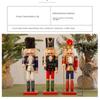 Handicraft Christmas Nutcracker Vintage Handcraft Figurine Festival Gift Soldier Doll  Office Decor