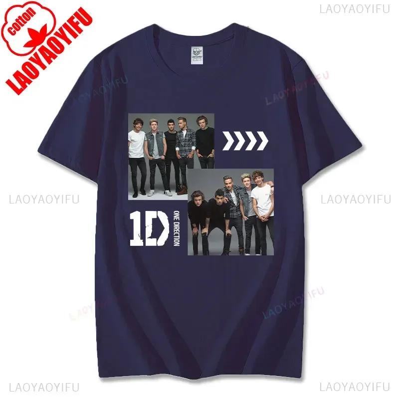 

Unisex One Directions Printing T-shirt Cotton High Quality for Spring/Summer Tee-shirt Round Neck Popular Retro Tshirt Camisetas S