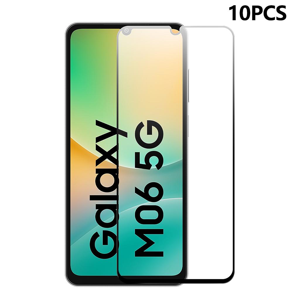 

RURIHAI 10Pcs For Samsung Galaxy M06 5G High Aluminium-Silicon Glass Film 0.26mm 2.5D Screen Protector Type A