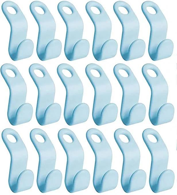 10/5pcs Multi-function Clothes Hanger Connector Hooks Cascading Plastic Wardrobe Organizer Rack Holder Space Saving Organizer