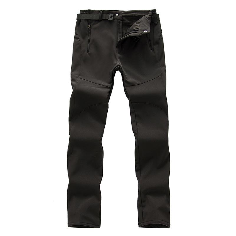 Pantalones impermeables cortavientos para hombre y mujer, con forro polar, para actividades al aire libre, softshell, para esquí y montañismo.