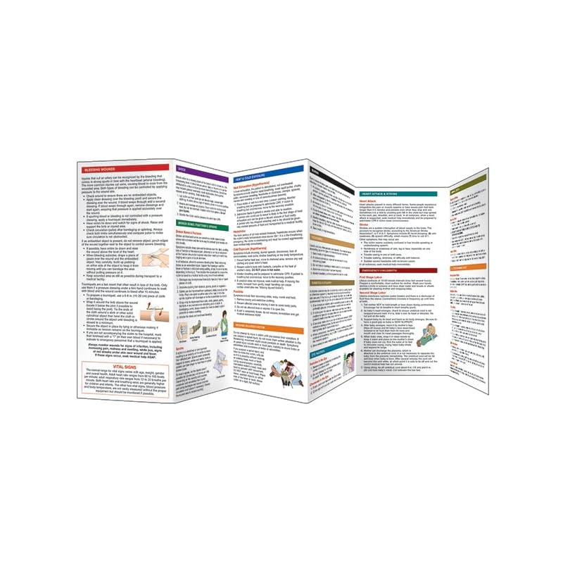 Emergency First Aid: A Folding Pocket Guide To the Recognition of & Response To Medical Emergencies (Outdoor Skills and Preparedness)