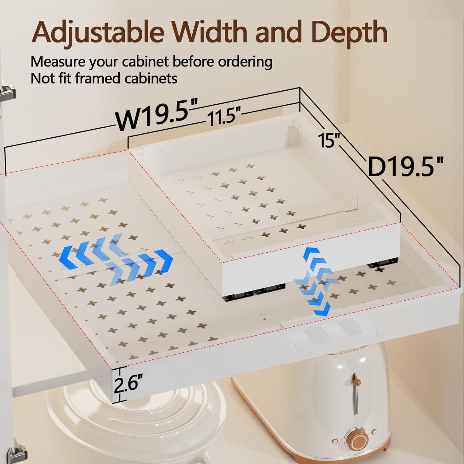 

Выдвижные полки для шкафов, выдвижные полки для посуды, кухонные стойки для хранения кастрюль и мисок 1PC