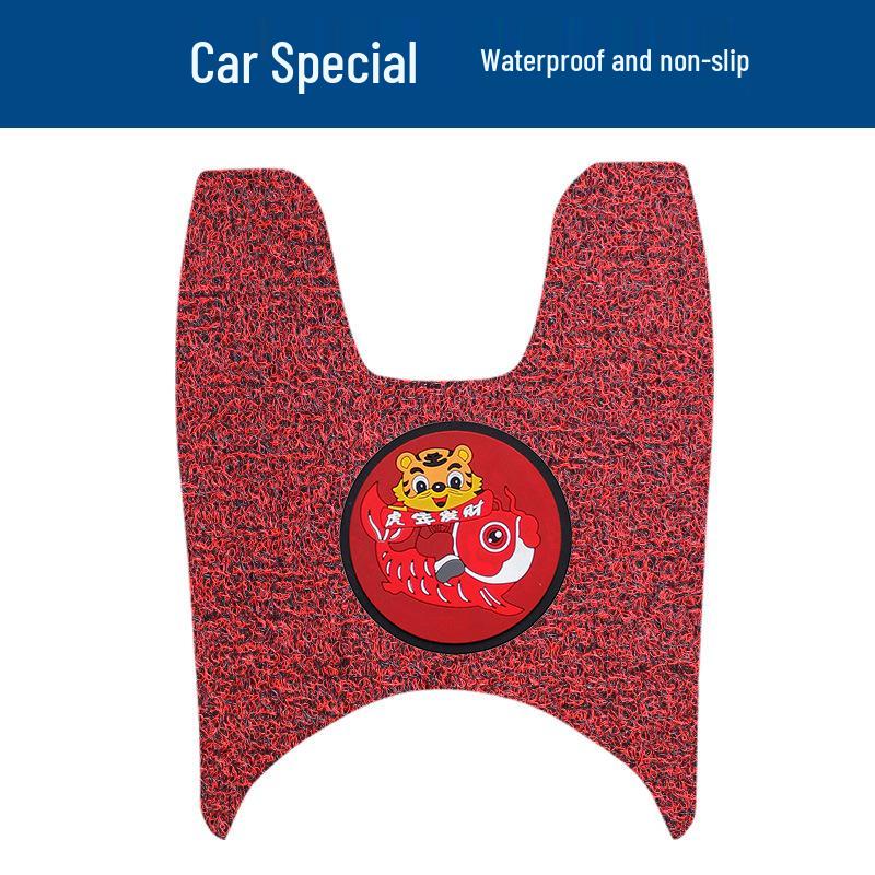 Benling UA125 Motorcycle Coil Foot Mats - Waterproof, Sun-Protected, Dirt & Wear Resistant Pedal Pads.