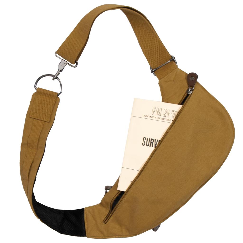 Rothco Crossbody Canvas Sling Coyote One Size Bag, Brown,