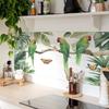 Green plant parrot bedroom living room entrance home background beautification self-adhesive wall stickers
