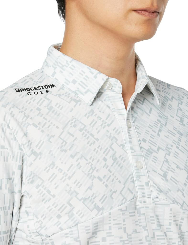 BRIDGESTONE Golf ZGM03F Long Sleeve Collared Shirt