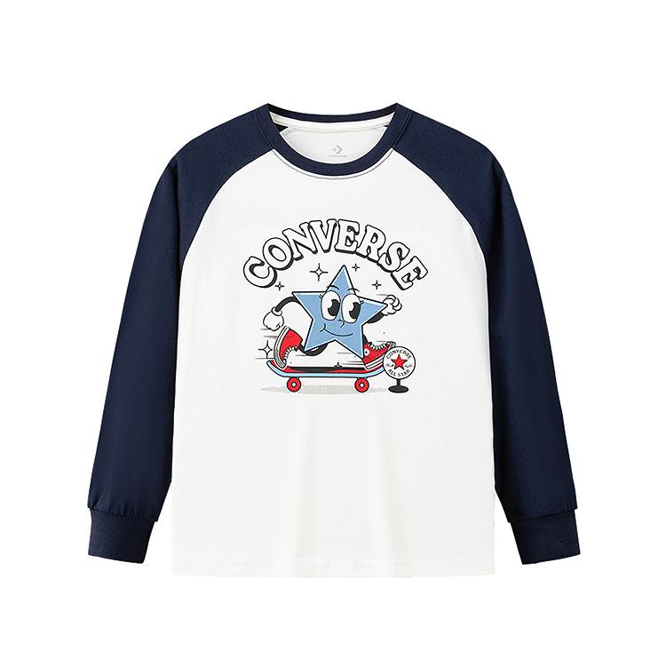 Converse Kids T Shirts Crew Neck Moderate CV2612690 (5)110/56