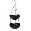 Bowl-shaped Bird Bath Bowl Double Layer Hummingbird Water Drinker Hanging Bird Feeder  Garden