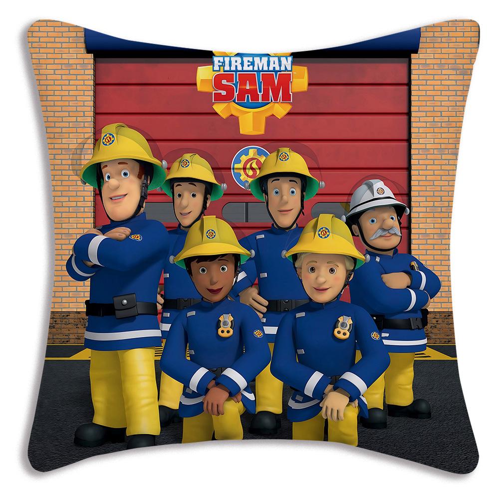 Anime Für Feuerwehrmänner S-Sam Kissenbezüge Cartoon Sofa Dekorativ Zuhause Doppelseitiger Druck Kurzer Plüsch Niedlicher Kissenbezug