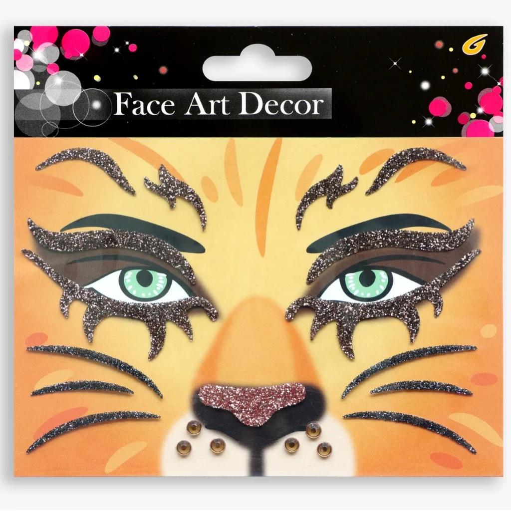 Halloween Christmas Diamond Animal Face Stickers Festival Party Stage Makeup Role Play Sparkling Diamond Mask Stickers