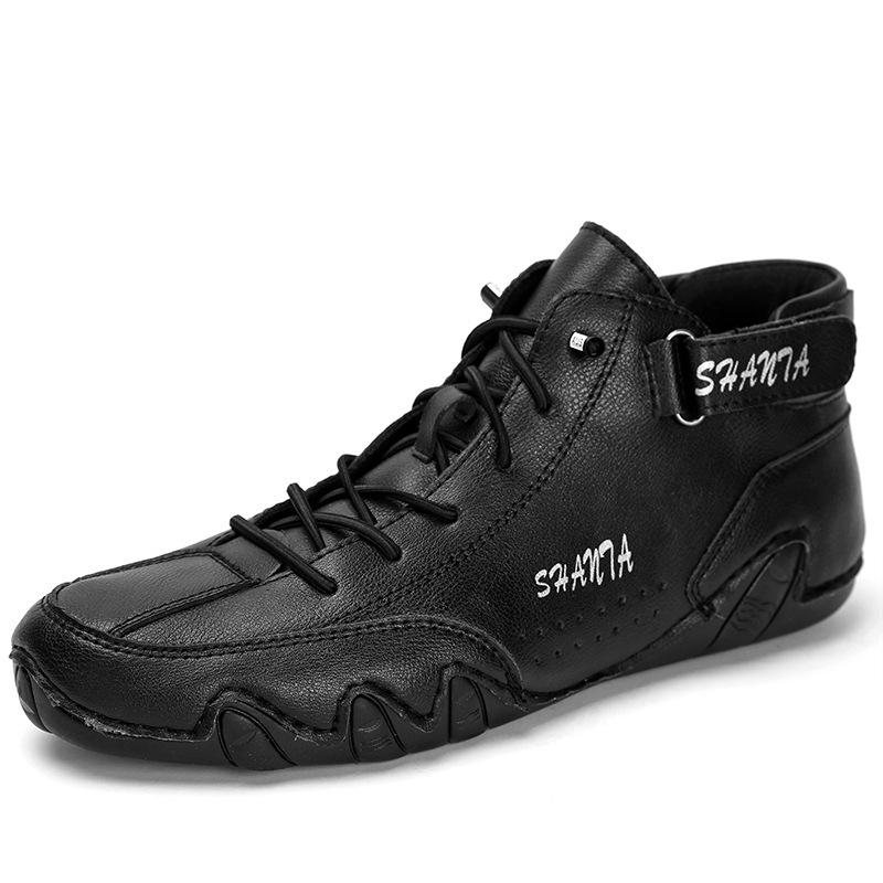 

Справиться с поломанными размерами кожаных ботинок Martin, мужская зимняя модная обувь с высоким берцем, британский стиль, уличные ботинки, короткие ботинки 38 чёрный