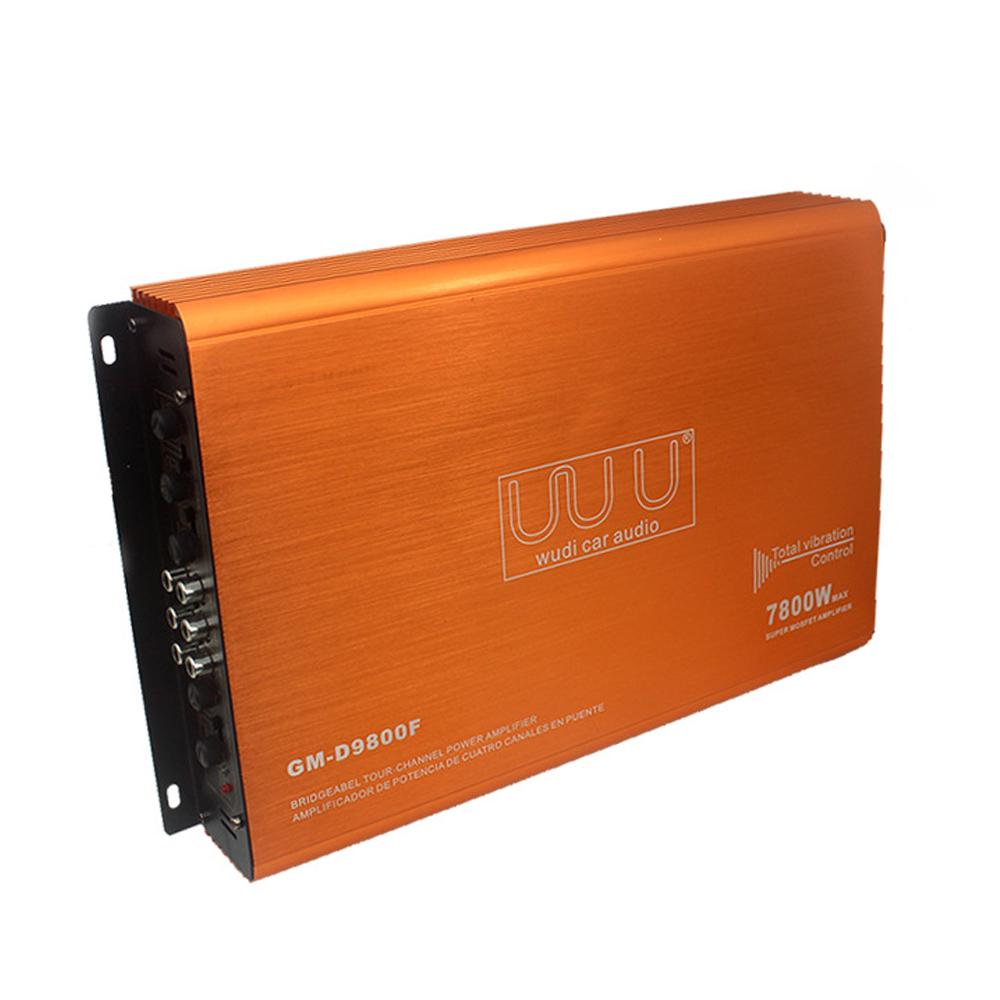 4-Channel Car Audio Amplifier 7800W HiFi Class-D Stereo Power Amplifier 4-Way High Power Amp.