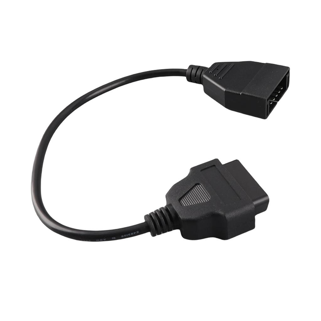 Professional Auto Diagnostic Connector Cable for 12Pin Male to OBD 16Pin Female Adapter
