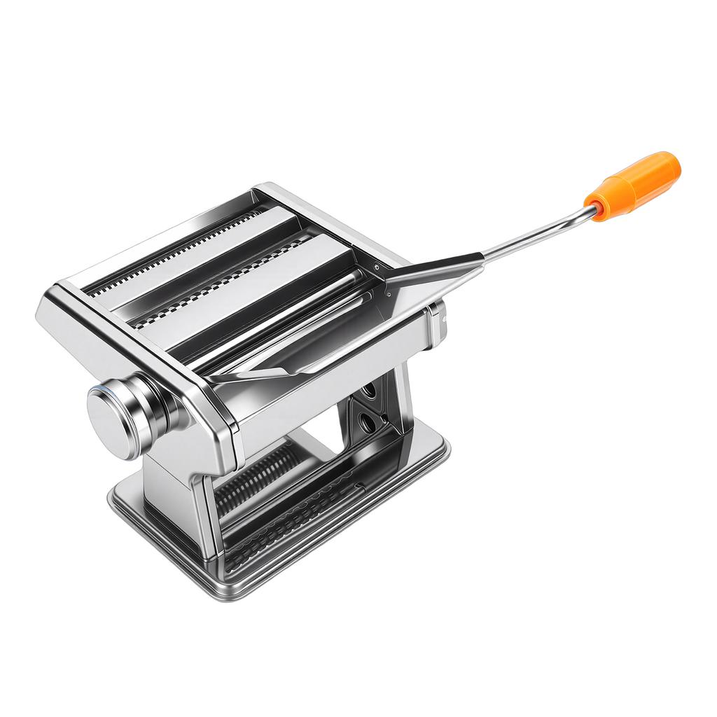 Pasta Maker Adjustable Multifunctional Manual Noodle Maker Machine with Hand Crank and Cutter for Spaghetti Fettuccini