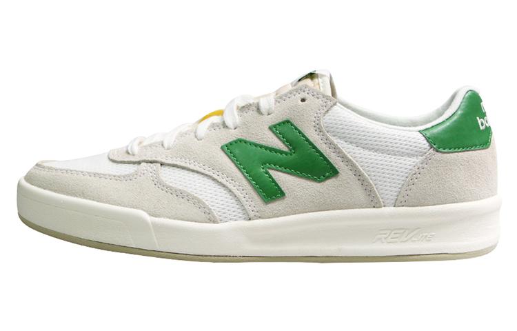 New Balance Серия 300 Ретро Низкие Повседневные Обувь для Скейтбординга Унисекс Белый Зеленый CRT300CK 36