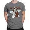 Camiseta Confortável Casual Bolo Águia para Homens Gola Redonda Algodão Camisetas Mangas Curtas Camisetas Tops Estampados Gráficos