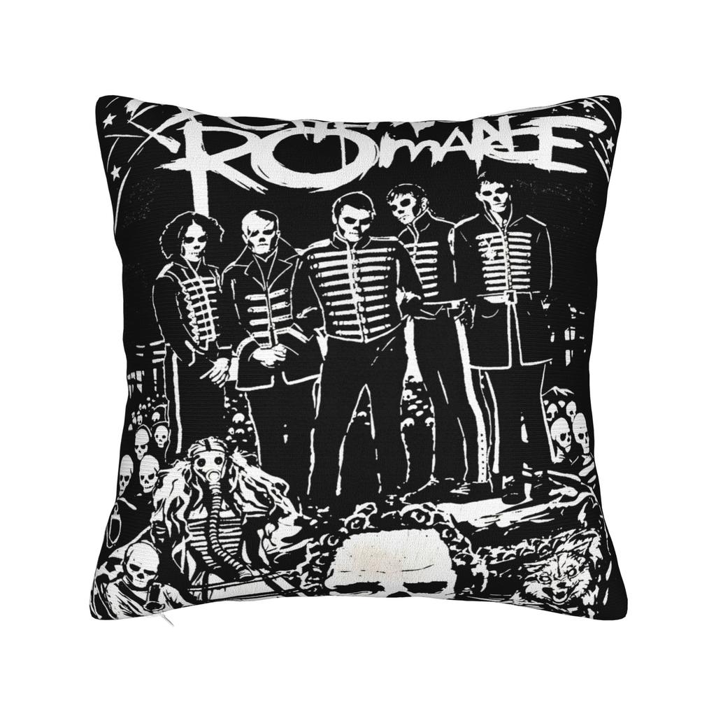 My C-Chemical R-Romance Pillow Cover  Soft Cushion Cover Cute Funny Pillow Case For Sofa Home Decoration