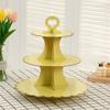 Gold-stamped Paper Cake Tray Safety Dessert Display Rack Gilded Cake Stand  Birthday Party