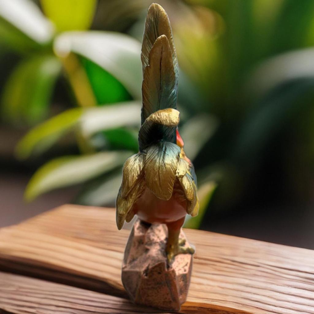 Hahn Gartendekoration Harzhuhn Skulptur Hahn Statue Für Schreibtisch Für Innen Außen Schreibtisch Tischplatte Hinterhof Terrasse Hof