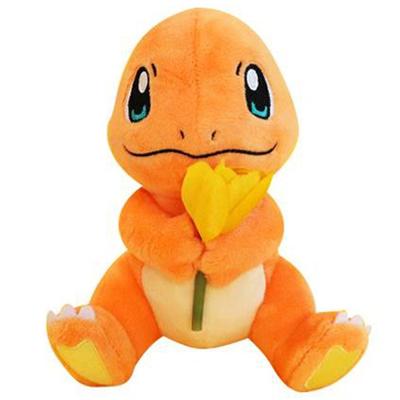 Pokemon Charmander s květinou, smíšené barvy, 14 cm, Oblíbené korejské hračky pro batolata