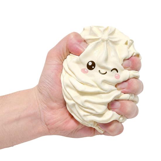 1/2Pcs Stress Relieving Cream Roll Toy, Slow Rebound Smiling Face Cream Squeeze Toy, Soft Stretchy Fidget Cake Sensory Toy for Kids Adults