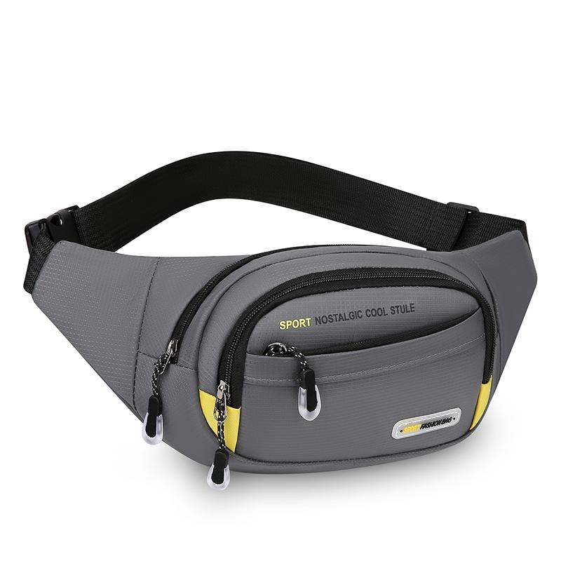 Men's Large Capacity Fitness Waist Pack Portable Anti Theft Ultra Thin Small Chest Bag Sports Outdoor Leisure Running Waist Bag