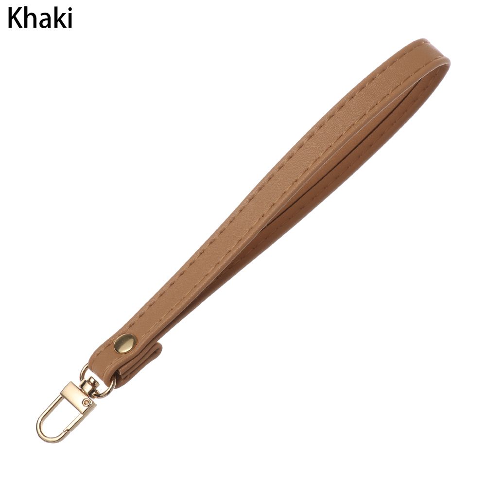 Metal Bag Wrist Strap Key Belt Wallet Strap Belt Waterproof Handbag Straps PU Leather