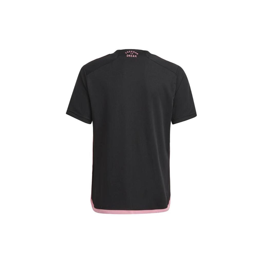 Adidas Letter Logo Printed Short Sleeve T-Shirt Kids Tops Black HT4028