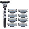 Triple Blade Manual Men's Shaver Head - Traditional 3-Layer Razor Head