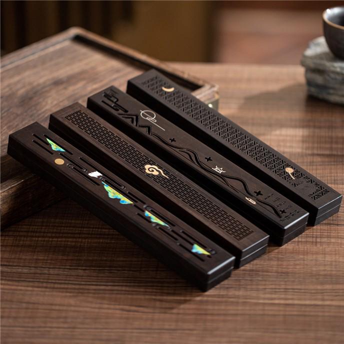 Agarwood Incense Gift Set: Incense Sticks, Rosewood Burner, and Incense Box