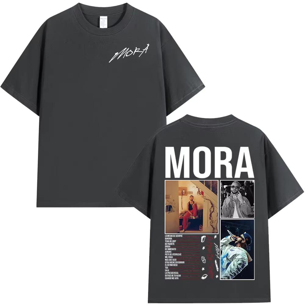Mora Lo Mismo De Siempre 2025 Album Merch T Shirts Men Women Clothing Fashion Summer Comfort Short Sleeve Oversized T-shirt Tops
