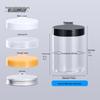100ml Matte Cream PET Plastic Refill Jar - Transparent Wide Mouth Cosmetic Bottle for Face Cream & Hair Mask
