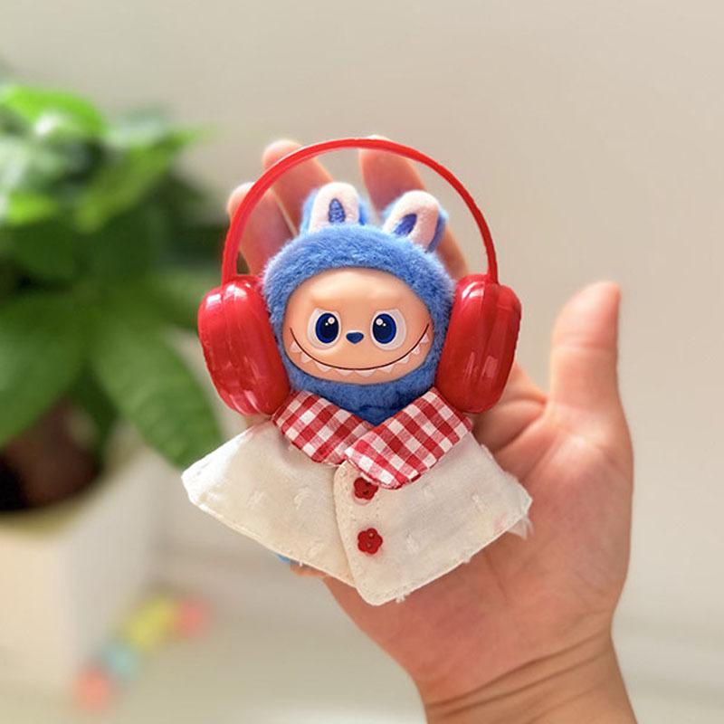 Mini Version 4.0 Vinyl Face Plush Blind Box Doll Clothes Christmas Set Small Nose Gaga Heart Bottom Password
