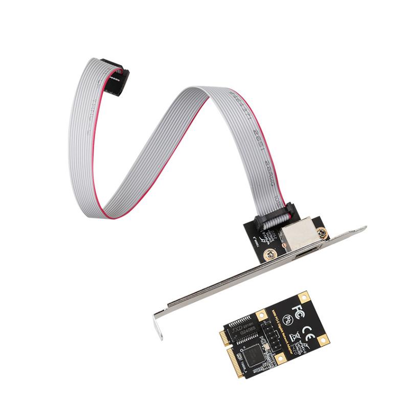 RJ-45 LAN Adapter Computer Accessories Mini PCI-E Gigabit Network Card Game PCIE Card Fast Ethernet 10/100/1000mbps Gigabit Network Adapter Lan Card