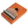 Thumb Finger Piano 17 Key Mahogany Floral Pattern Easy Playing Finger Instrument