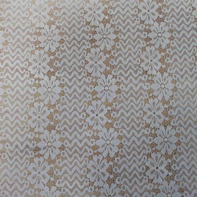 Wavy Floral Polyester Lace Evening Gown Cheongsam Wedding Dress Fabric